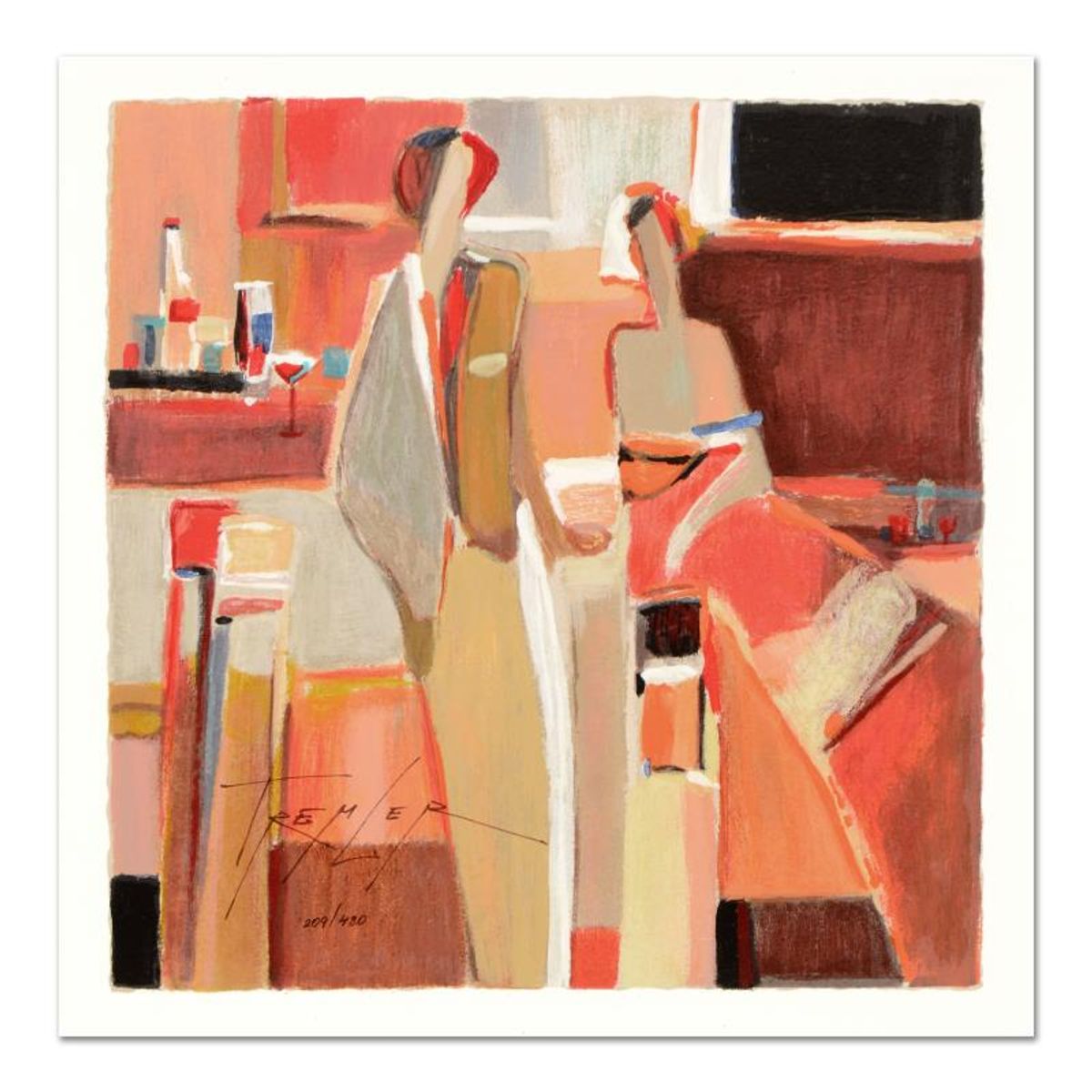 Yuri Tremler, "A New Adventure" Limited Edition Serigraph by Yuri Tremler, Numbered and Hand Signed with Certificate of Authenticity.