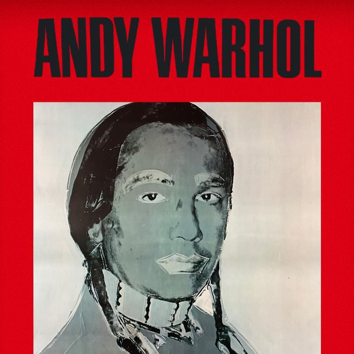 Andy Warhol (1928-1987), "The American Indian Series (Red)" Vintage Poster (34.5" x 50") from Ace Gallery (1976) with Letter of Authenticity.