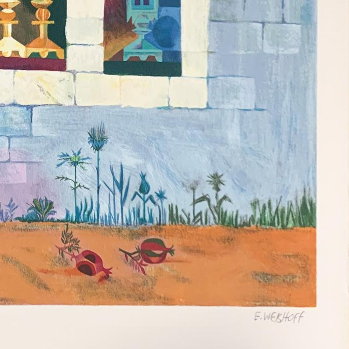 Eliezer Weishoff, Hand Signed Limited Edition Serigraph on Paper with Letter of Authenticity.