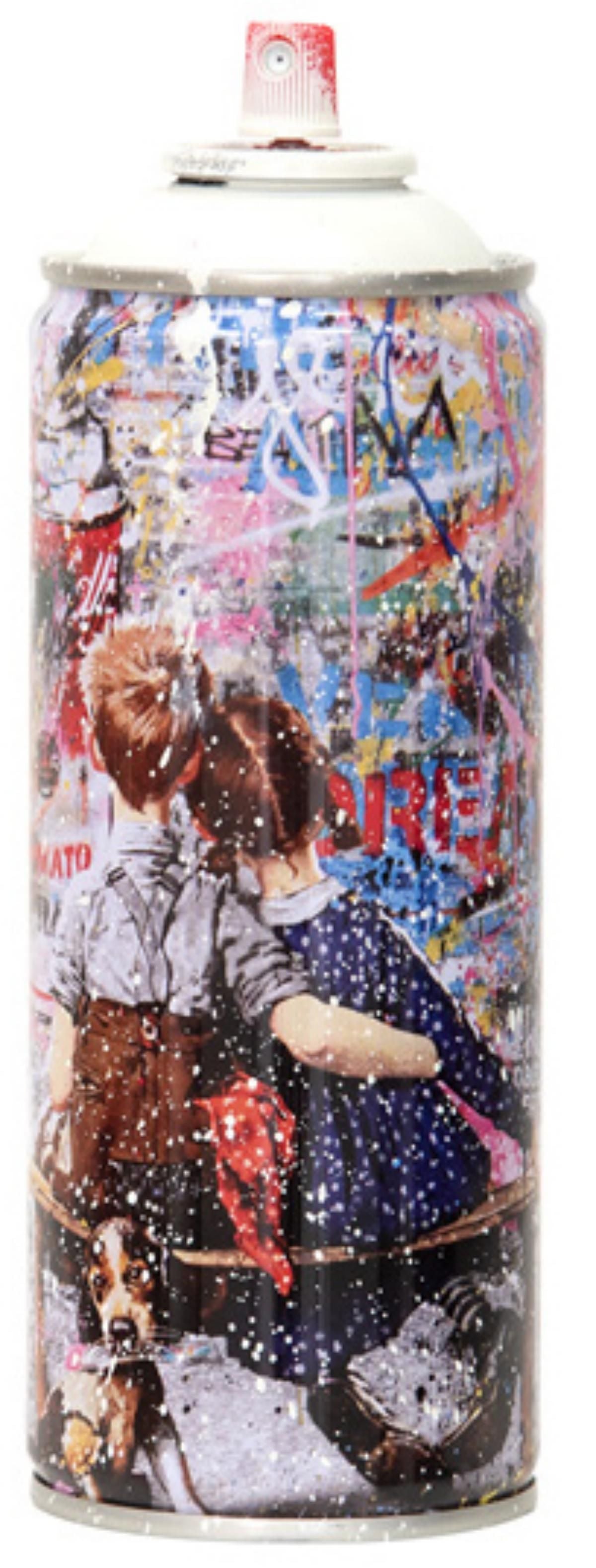 Mr. Brainwash- SPRAY CAN "WORK WELL TOGETHER, 2020"