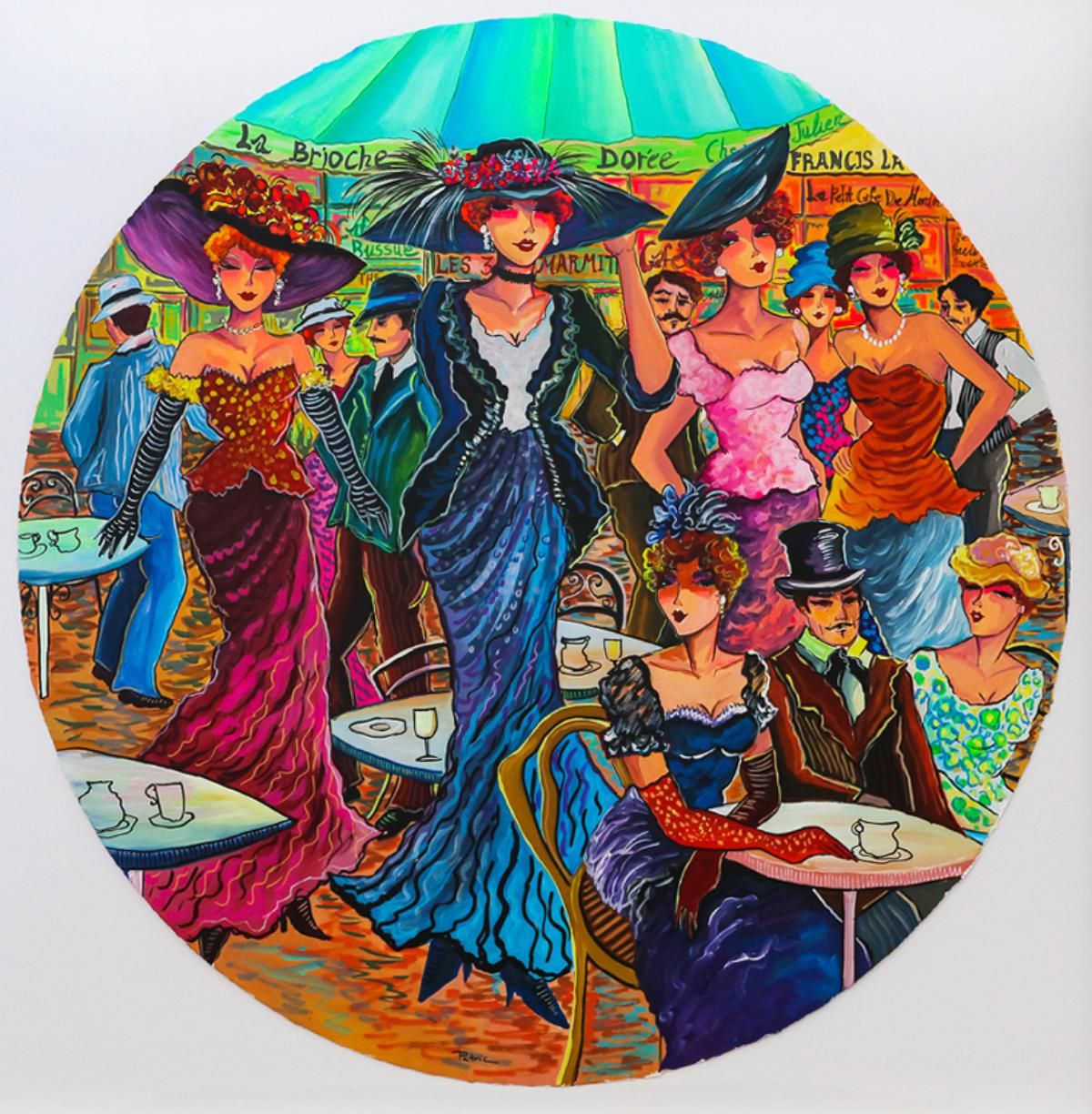 Patricia Govezensky- Original Watercolor "After Party in France"