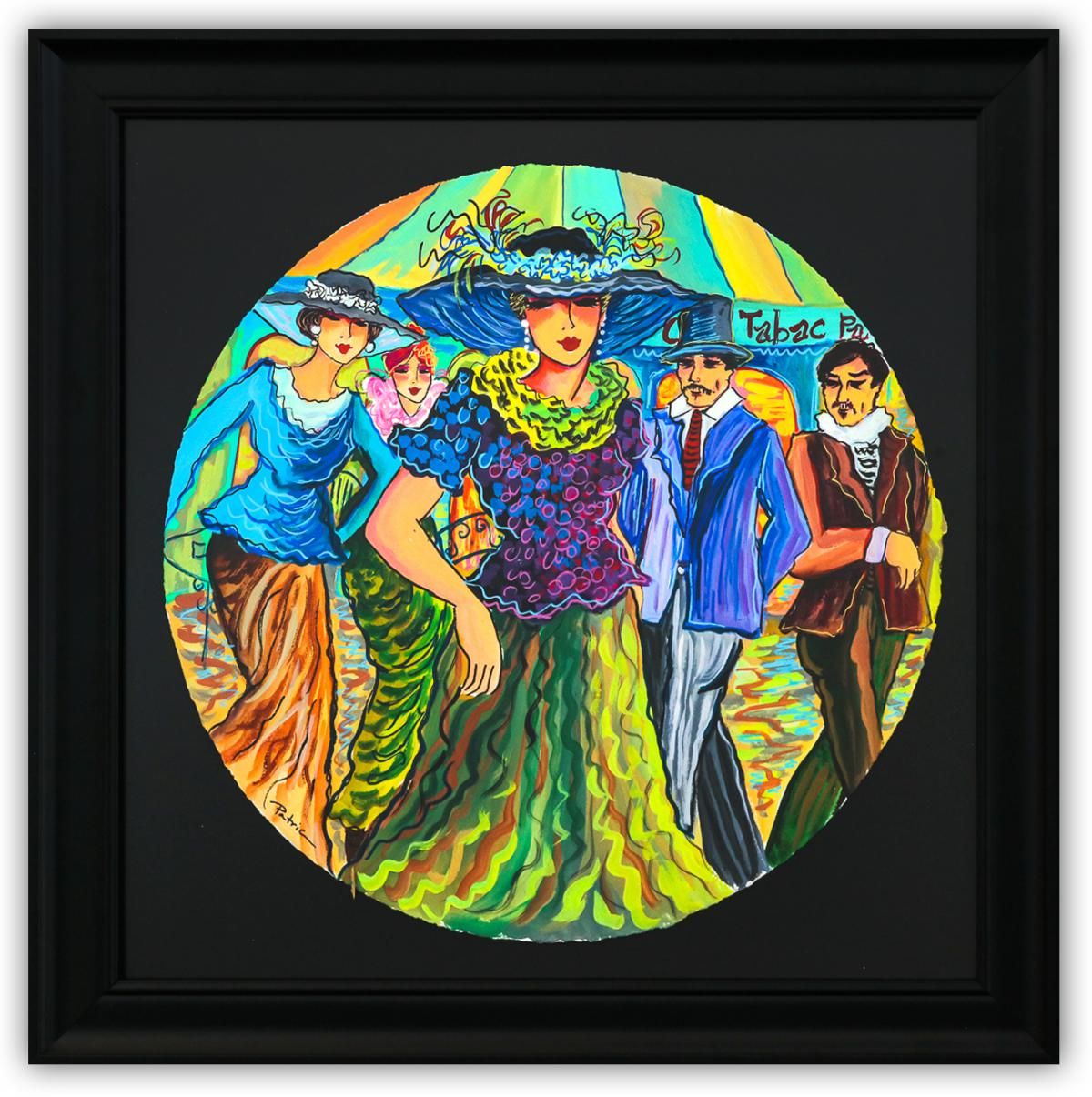 Patricia Govezensky- Original Watercolor "Girls Just Want to Have Fun"