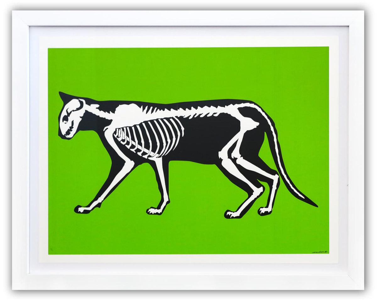 Hijack- Silkscreen "Skeleton Cat"