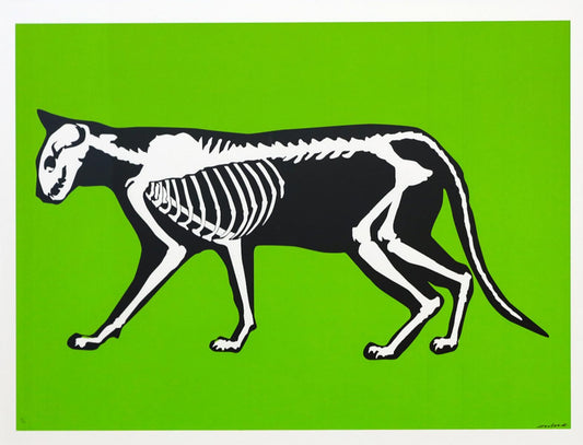 Hijack- Silkscreen "Skeleton Cat"