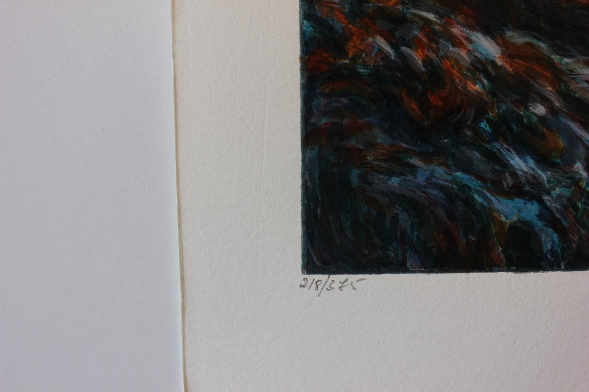 Igor Semeko- Original Serigraph on Paper "Beauty by the Seaside"