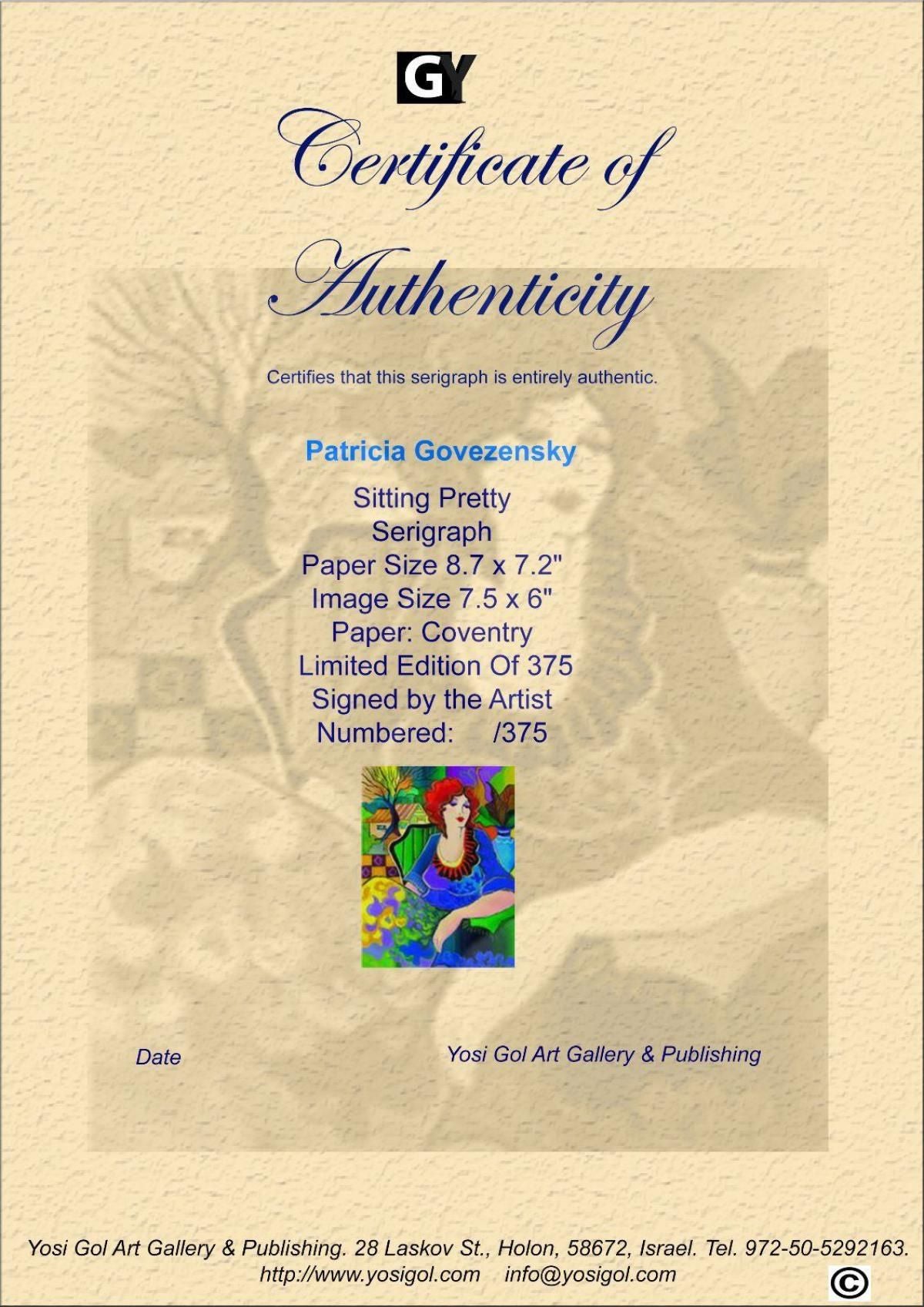 Patricia Govezensky- Set of 4 Serigraph on Paper "Gloria, Katy, Sitting Pretty, Mary"