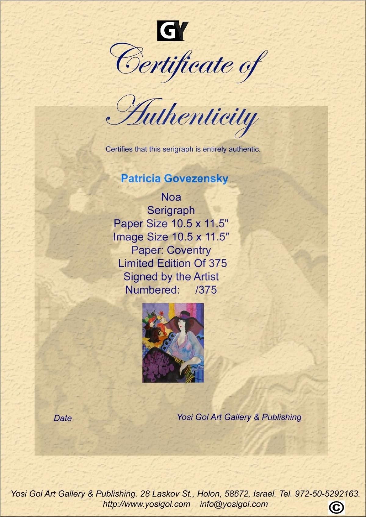 Patricia Govezensky- Set of 2 Serigraph on Paper "Noa and Models Talking"