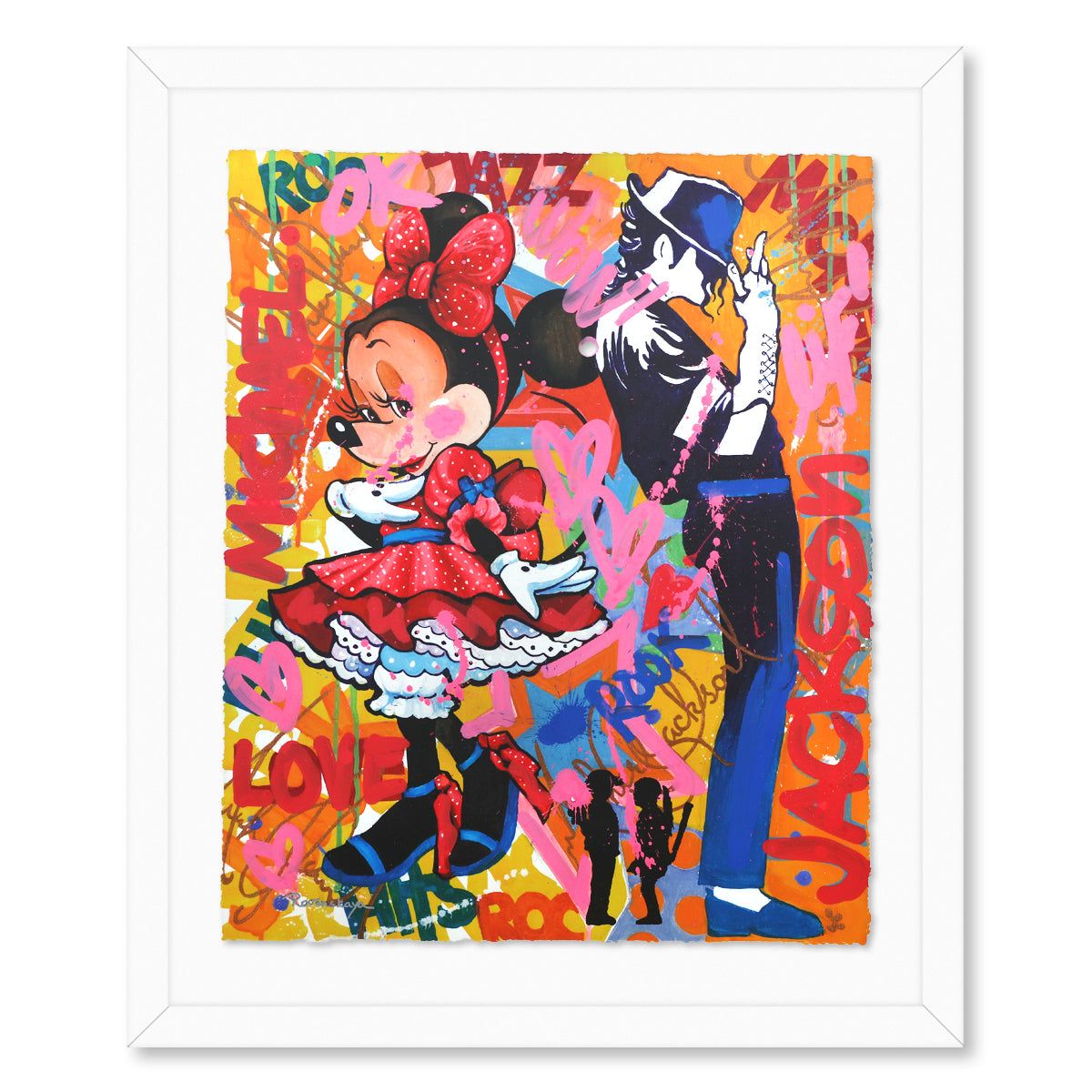 Nastya Rovenskaya- Mixed Media on Paper "Back To Back"