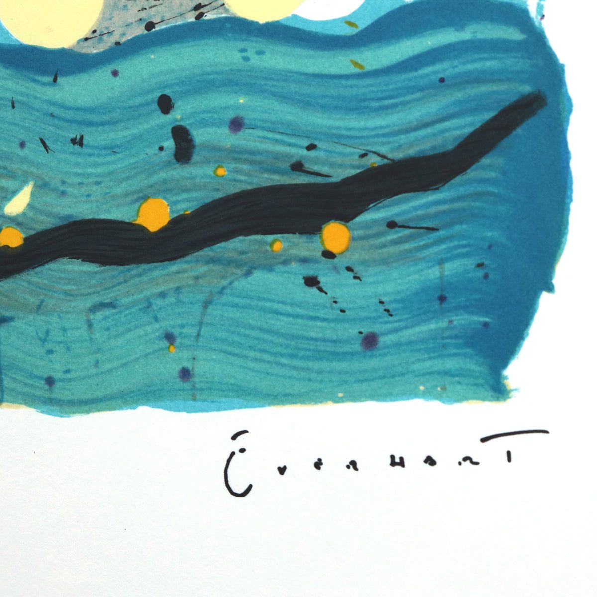 Tom Everhart- Hand Pulled Original Lithograph "Bora Bora Boogie Bored"