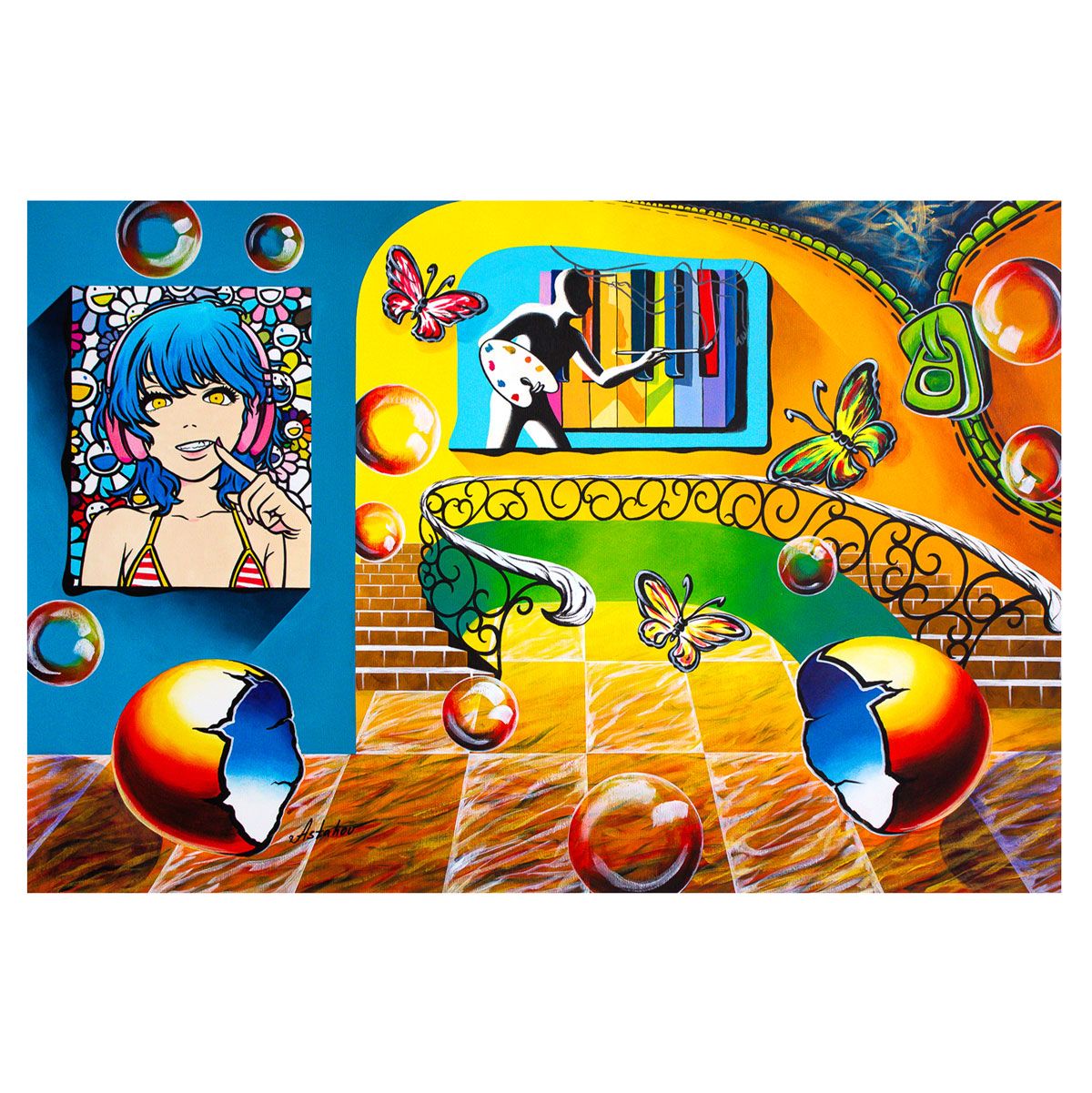 Alexander Astahov- Original Oil on Canvas "Visual Life"