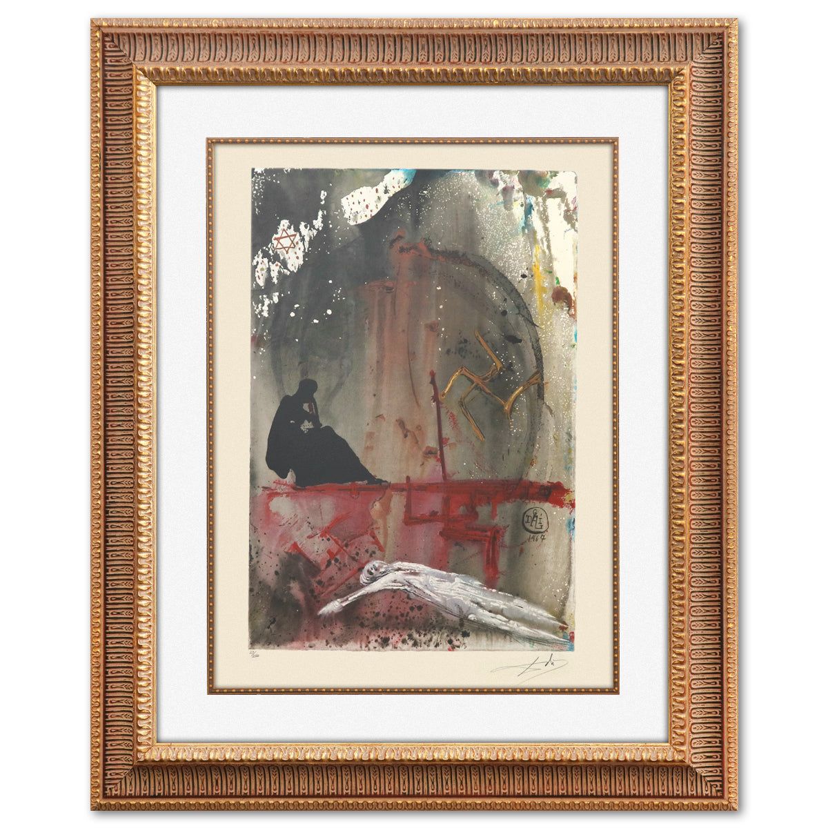 Salvador Dali- Original Lithograph "Thou Has Laid Me"