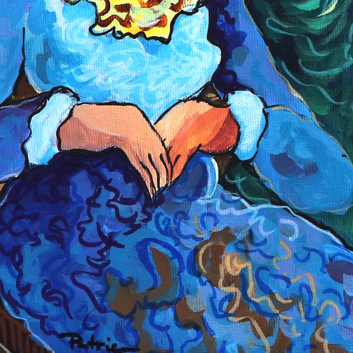 Patricia Govezensky- Original Acrylic on Canvas "Turbulent Harmony"