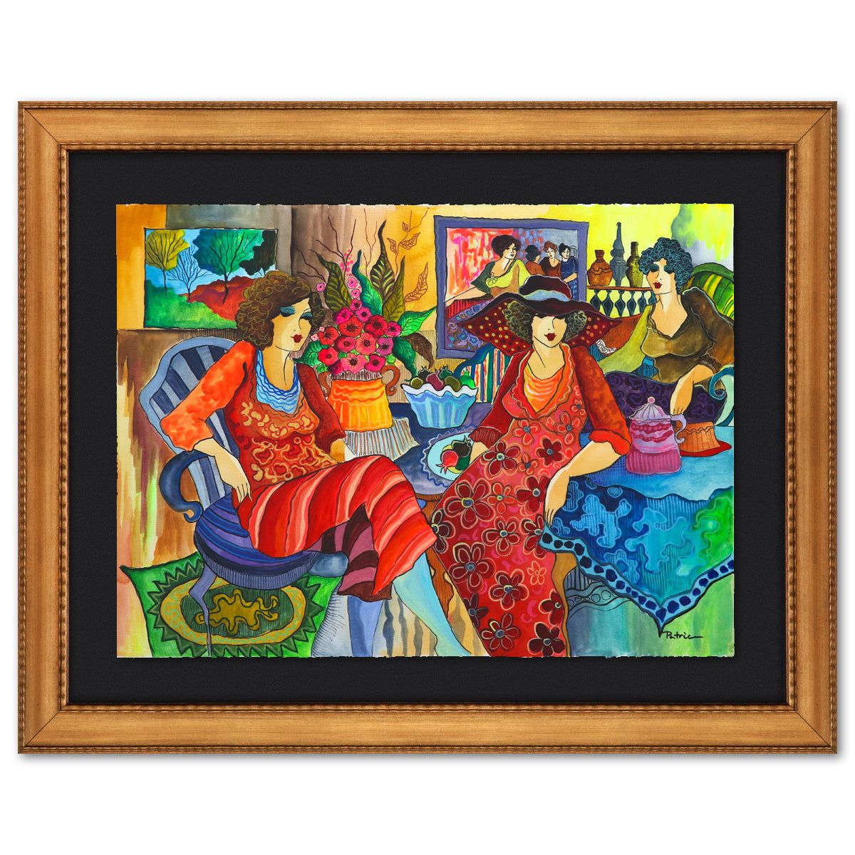 Patricia Govezensky- Original Watercolor on Paper "Chroma Bliss"