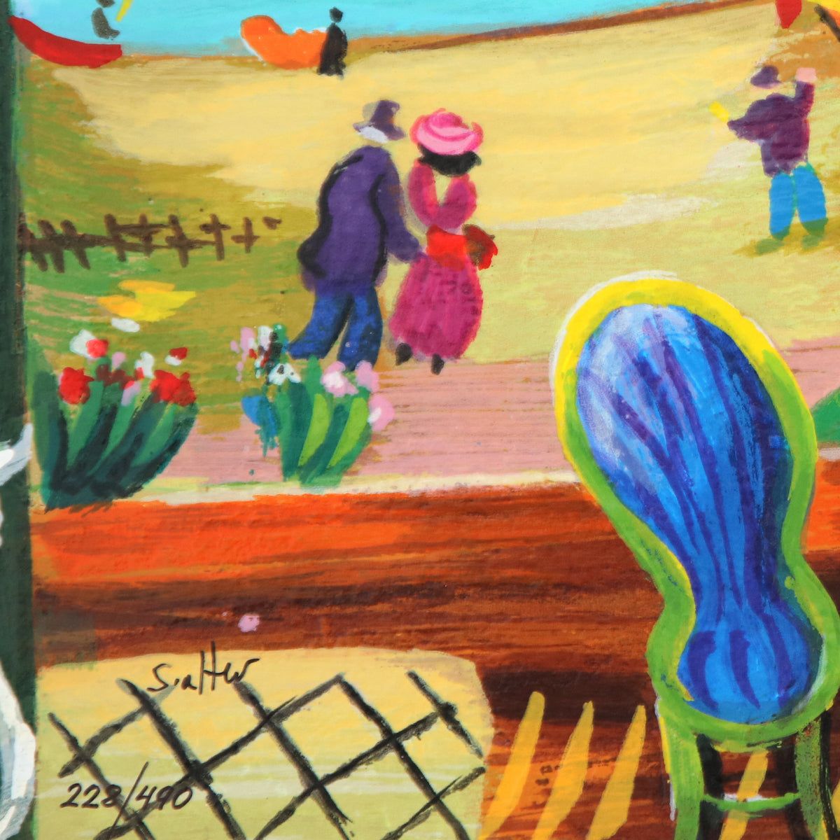 Shlmo Alter- Serigraph "Tableside View"