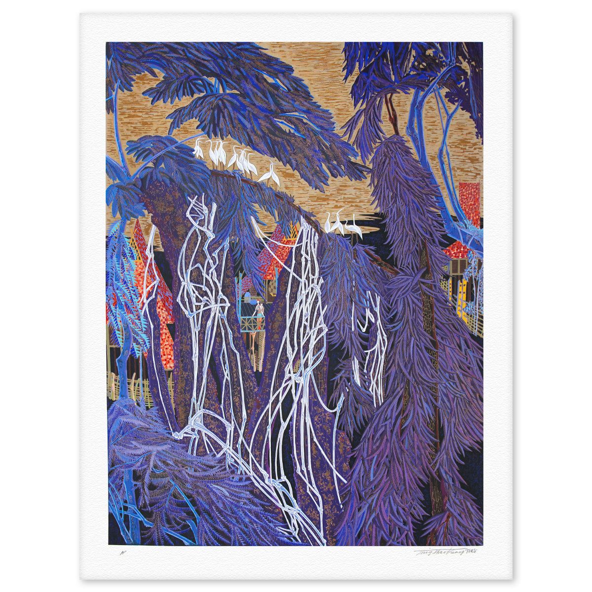 Ting Kuang- Silkscreen "Mysterrious Xixhuanbanna Rice Paper"