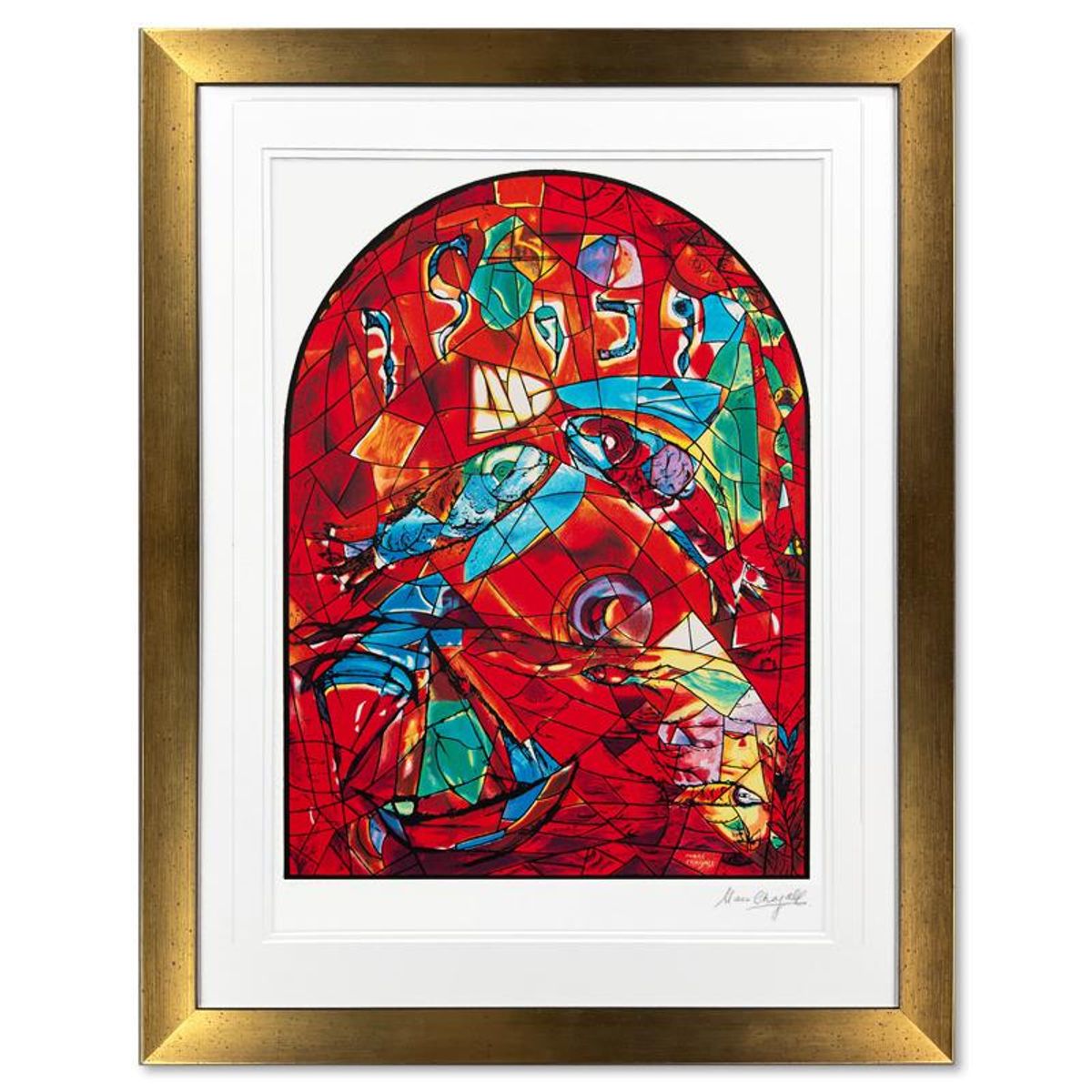 Marc Chagall (1887-1985), "Zebulun" Framed Limited Edition Serigraph with Letter of Authenticity.