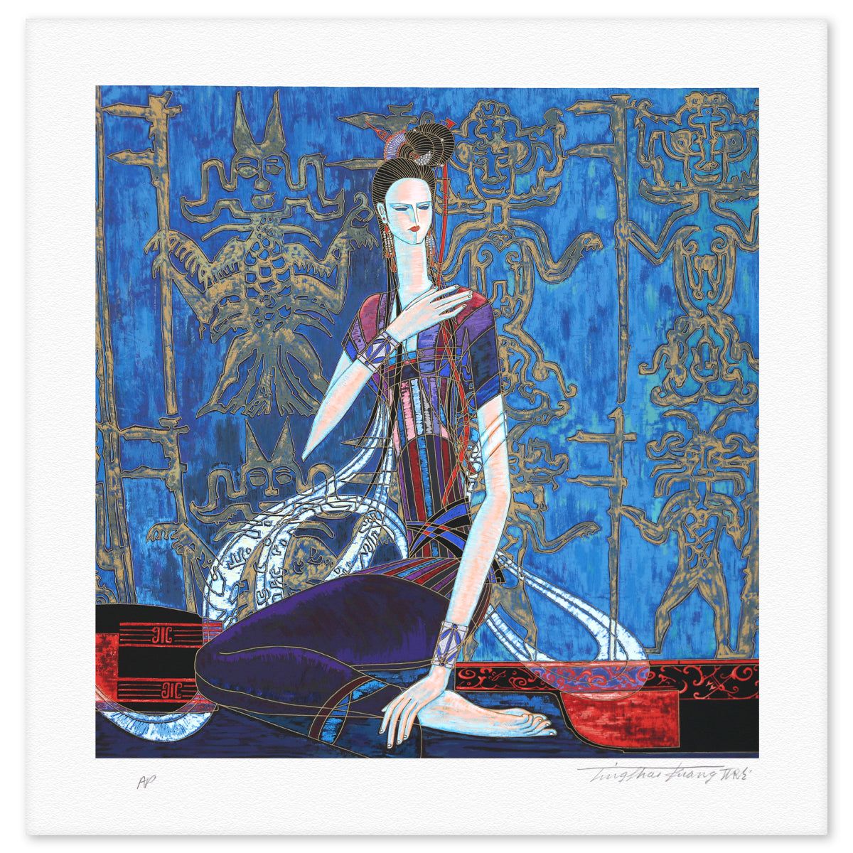 Ting Kuang- Silkscreen "Calling the Soul"