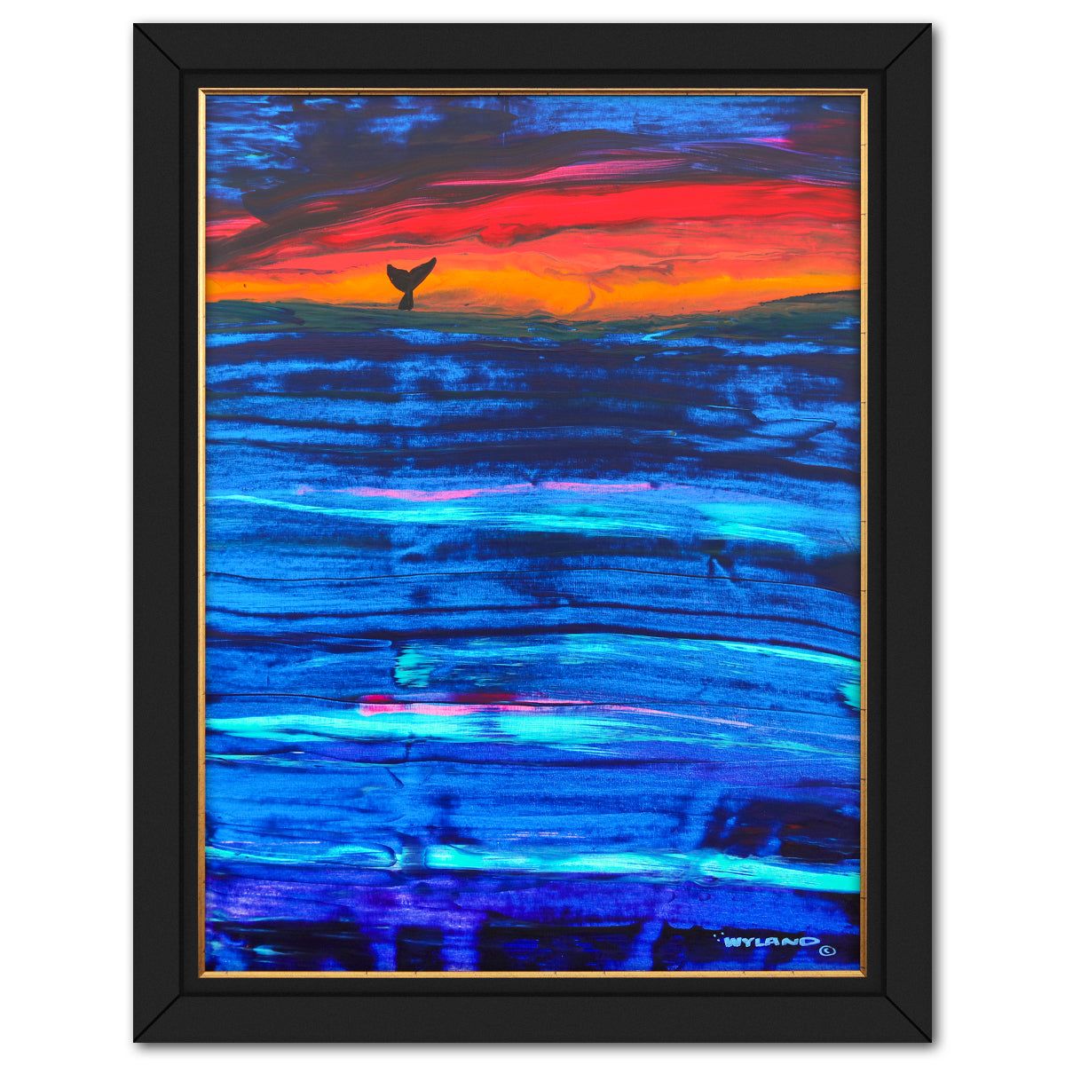Wyland- Original Painting on Canvas "Abstract"