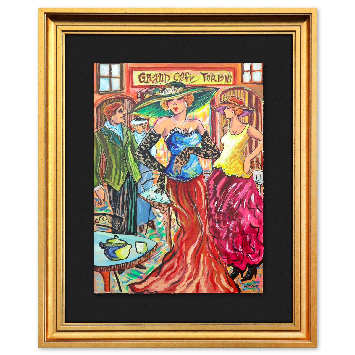 Patricia Govezensky- Original Watercolor "Electric Garden"