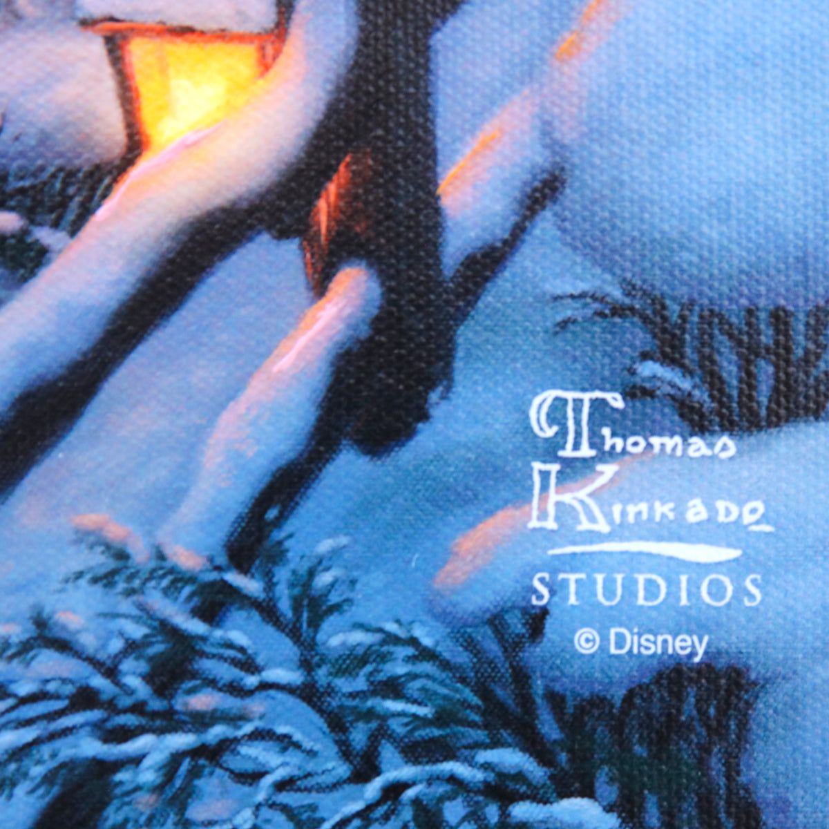 Thomas Kinkade- Hand Embellished Giclee on Canvas "101 Dalmatians On The Run"