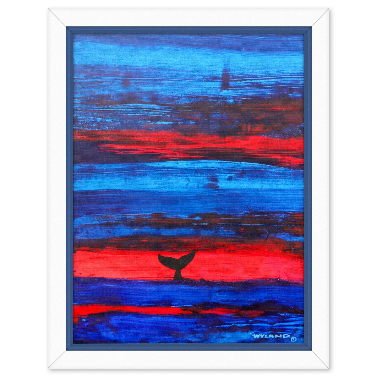 Wyland- Original Painting on Canvas "Abstract"