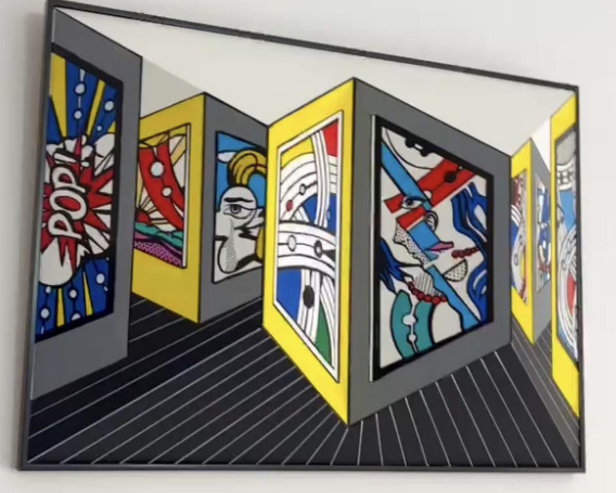 Igal Preslor- Original one of a kind acrylic painting on 3D wood sculpture