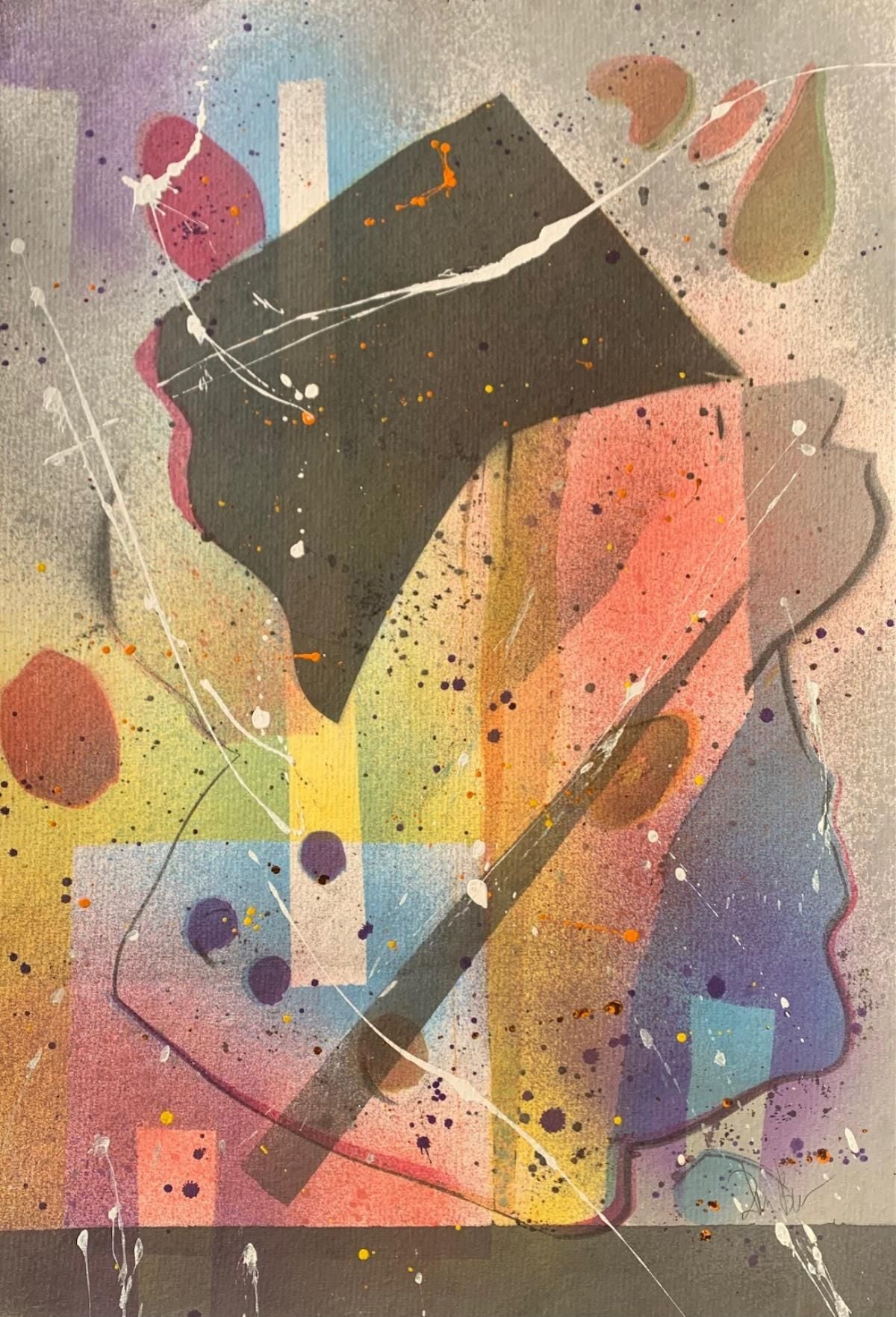 D. B.- Original one of a kind on paper