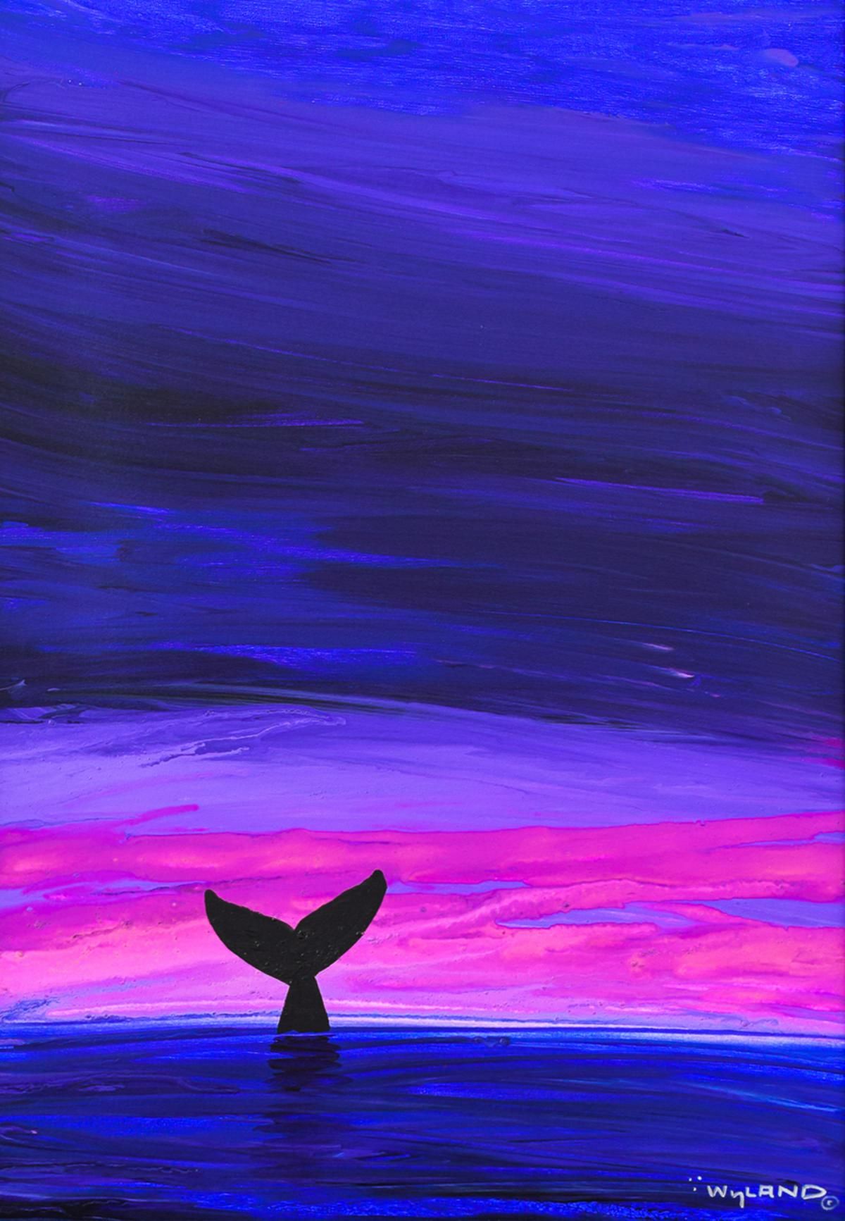 Wyland- Original Painting on Canvas "Whale Tail"