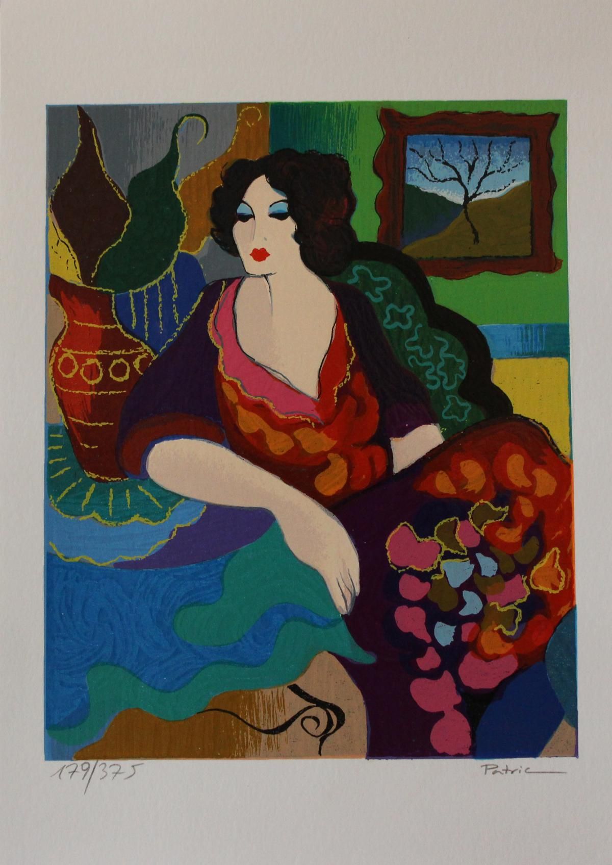 Patricia Govezensky- Original Serigraph on Paper "Katy"