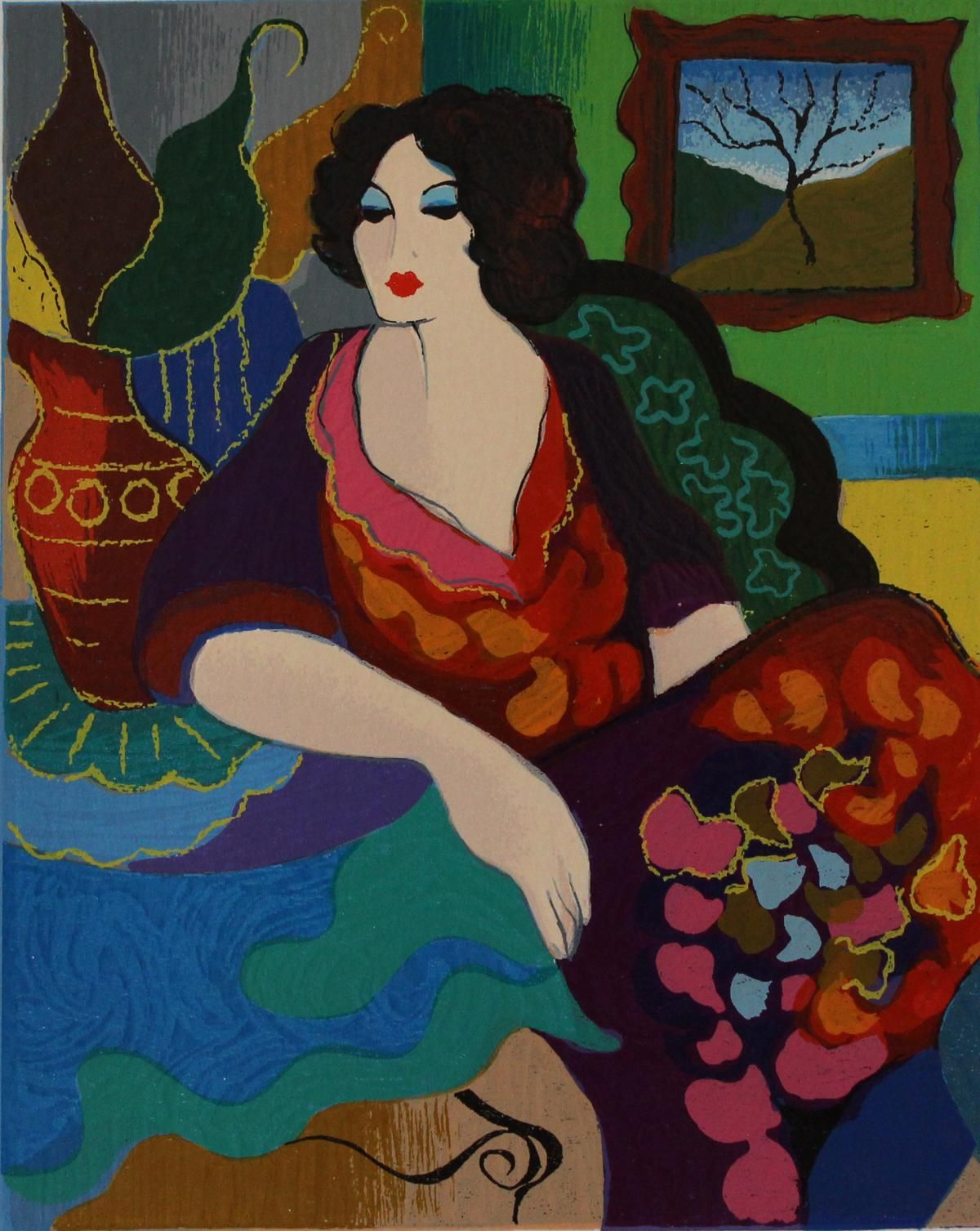 Patricia Govezensky- Original Serigraph on Paper "Katy"