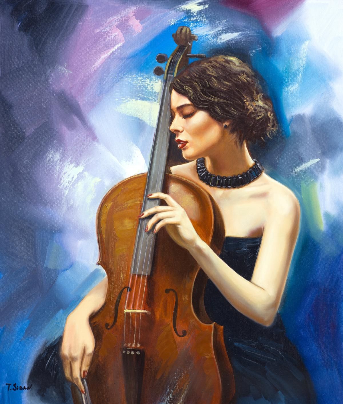Taras Sidan- Original Giclee on Canvas "Catalina"