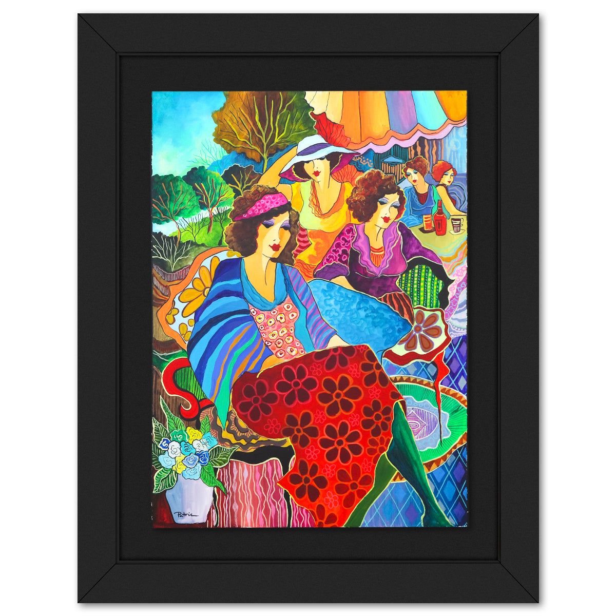 Patricia Govezensky- Original Watercolor on Paper "Joyful Ensemble"