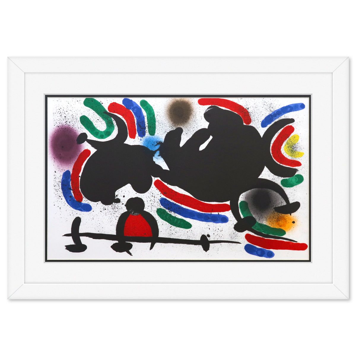 After Joan Miro- Lithograph on light wove paper "Miro lithographe I-07"