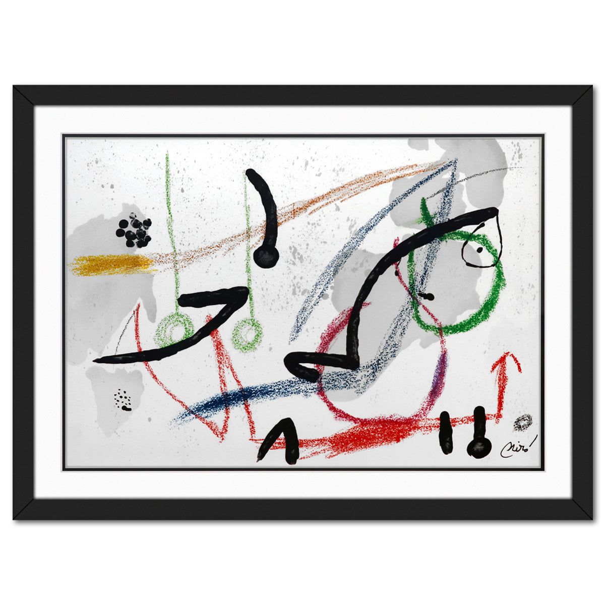 After Joan Miro- Lithograph on light wove paper "Maravillas con variaciones acrosticas 07"