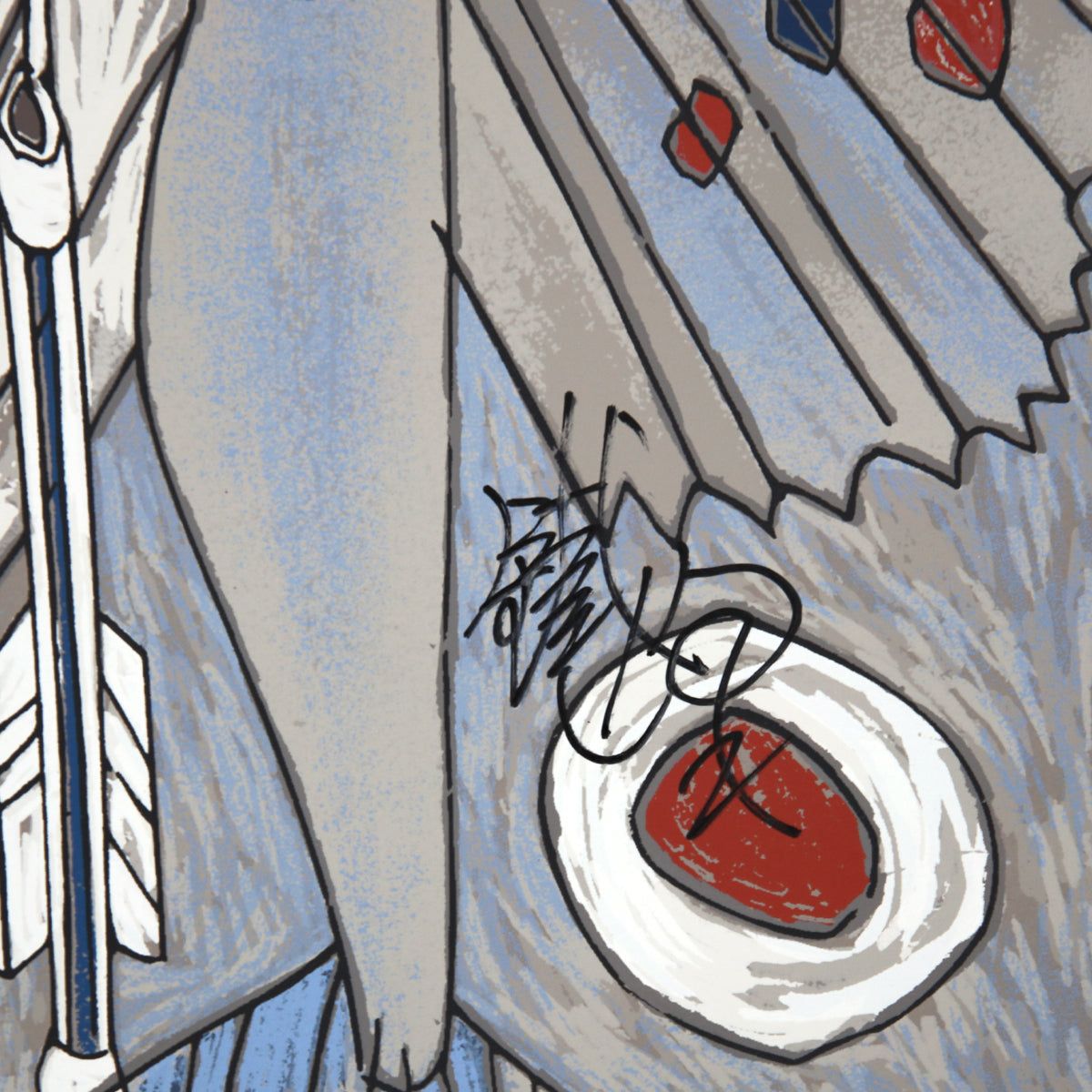 Jian Tie Feng- Silkscreen "White Mermaid"