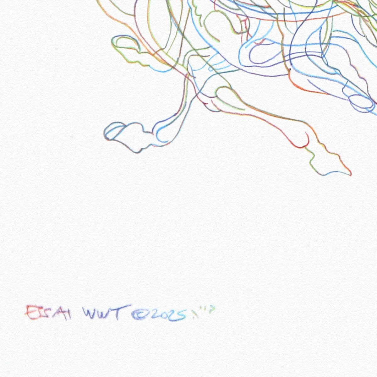 Guillaume Azoulay- Original Drawing "ESSAI WWT"