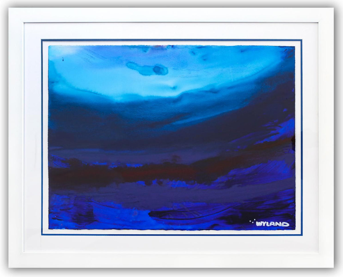 Wyland- Original Watercolor Painting on Deckle Edge Paper "Abstract"