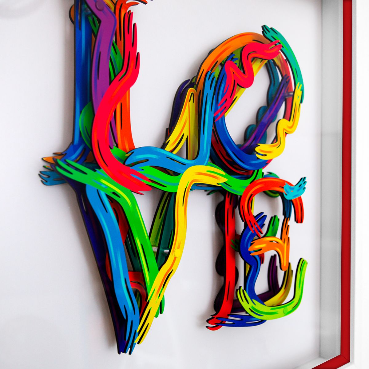 Patricia Govezensky- 3D Multilayered Woodcut "Strokes of Love"
