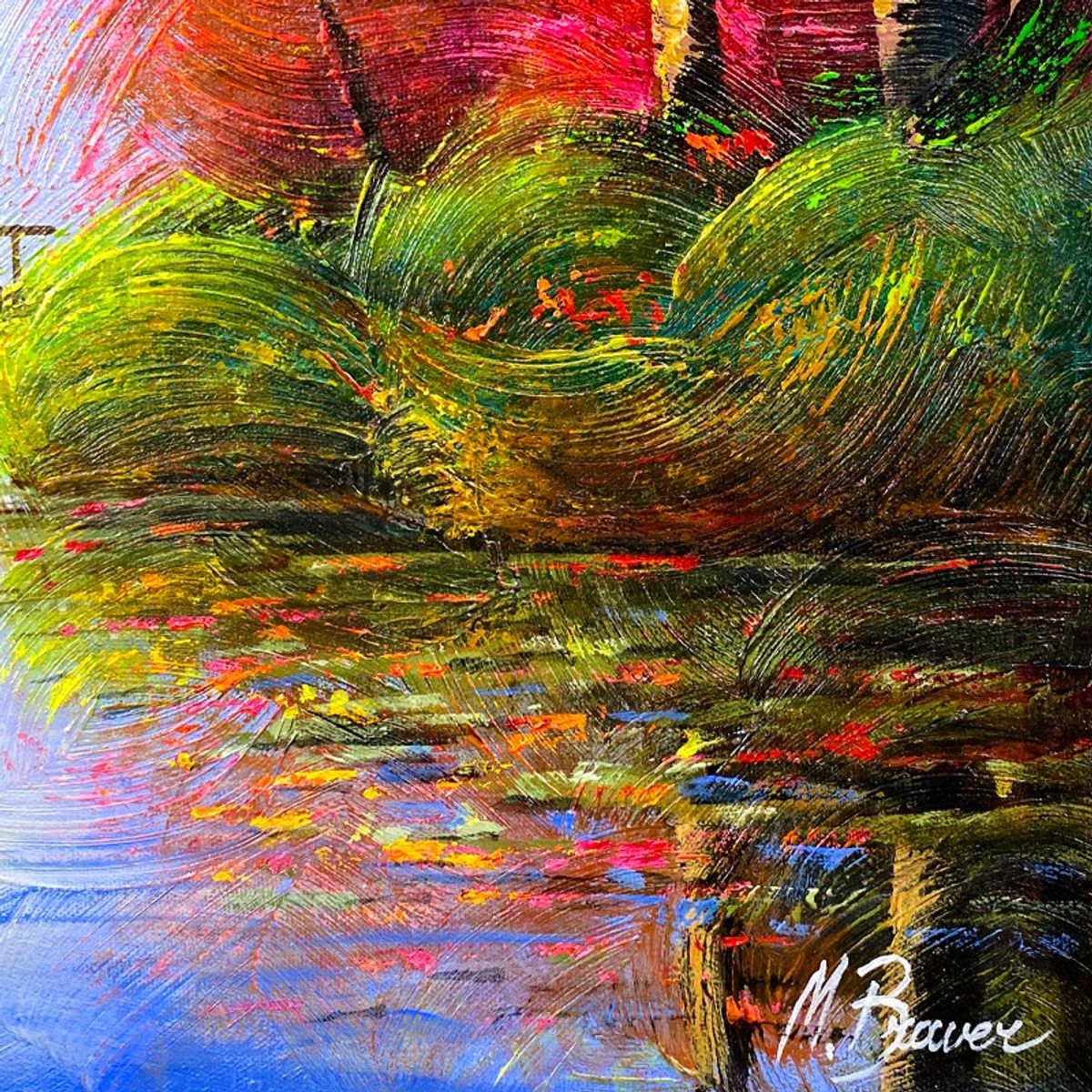 Mark Braver, Original Acrylic Painting on Canvas, Hand Signed with Letter of Authenticity.