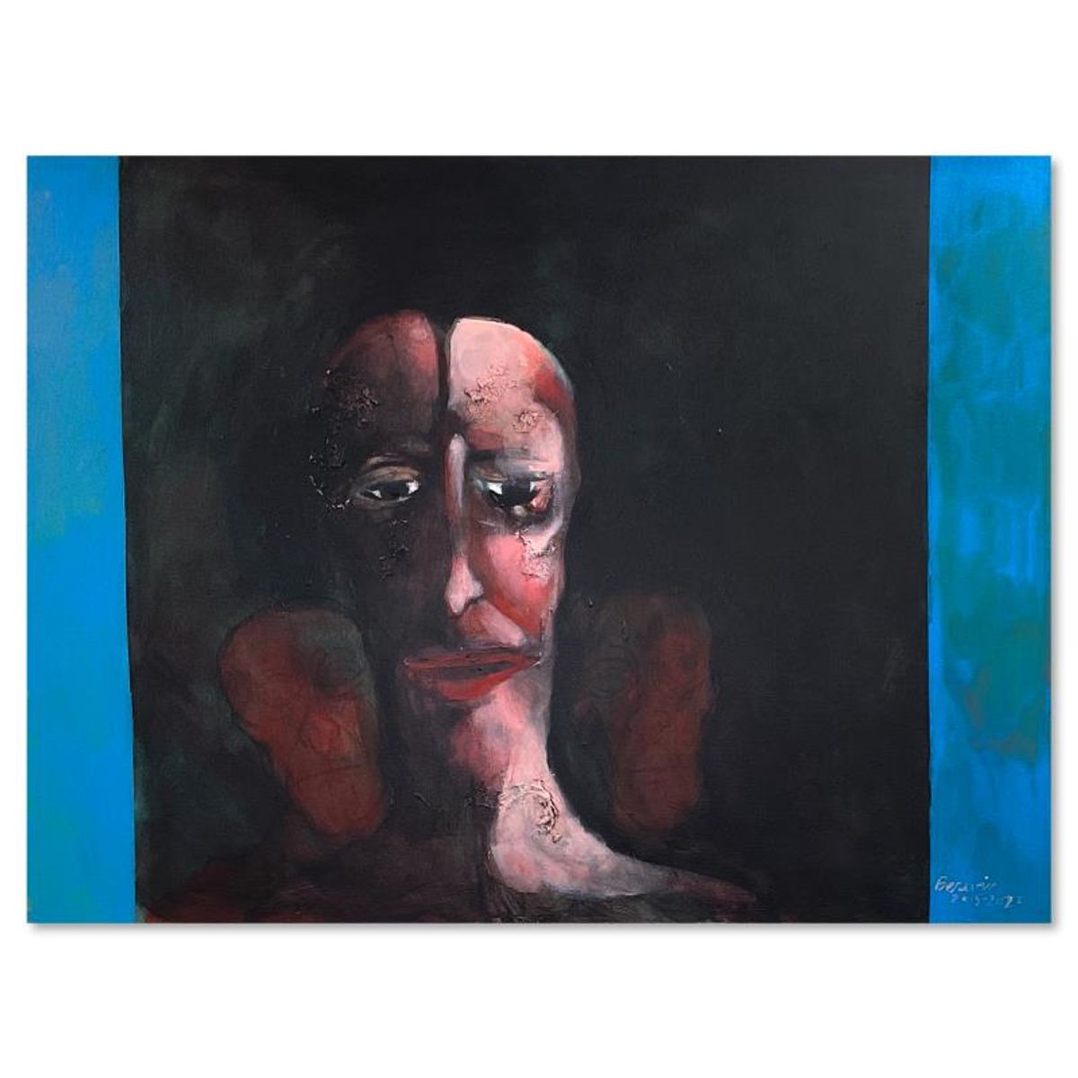 Milton Berwin (1925-2023), Original Painting on Canvas (30" x 40"), Hand Signed with Letter of Authenticity.