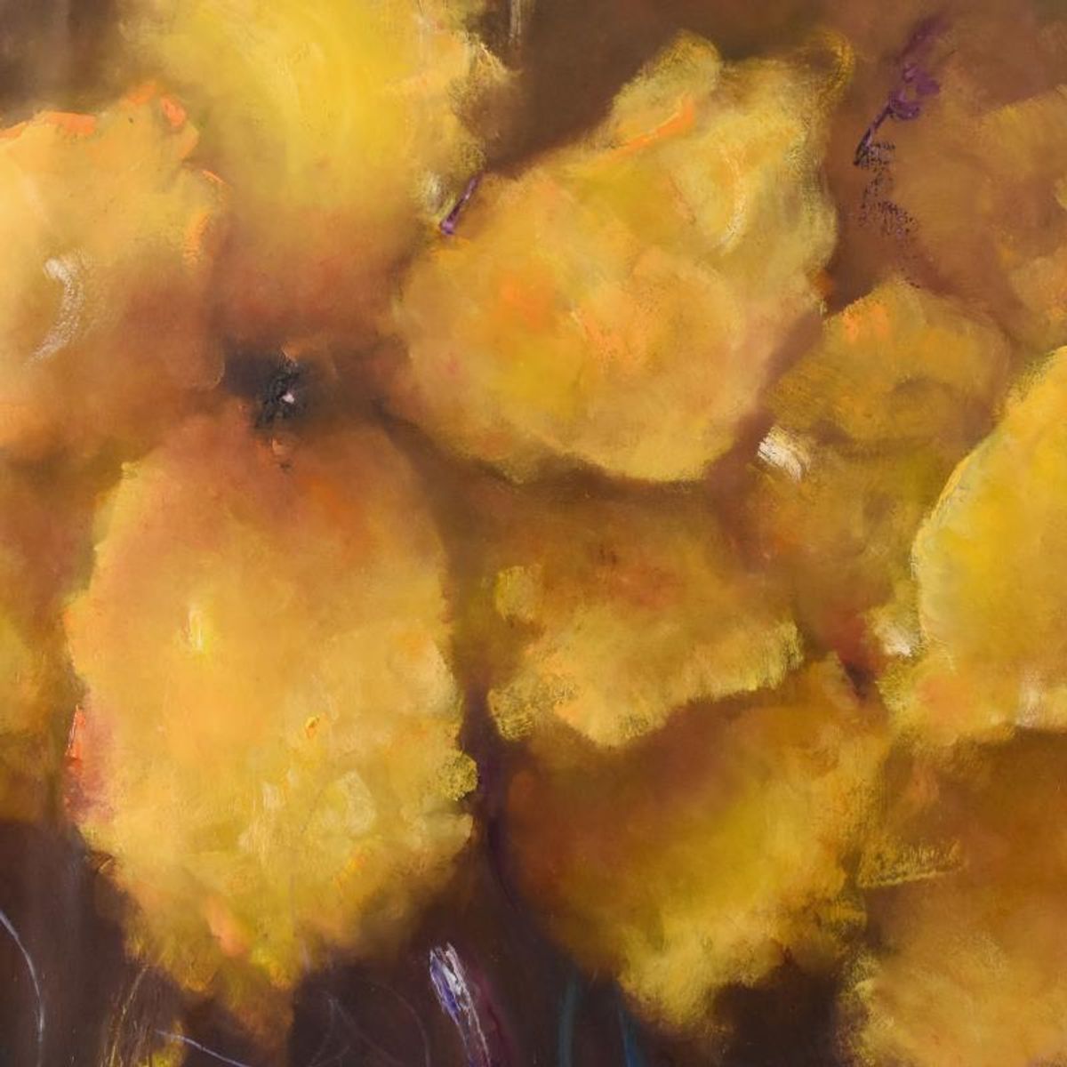 Victoria Montesinos, Original Oil Painting on Canvas (54" x 54"), Hand Signed with Letter of Authenticity.