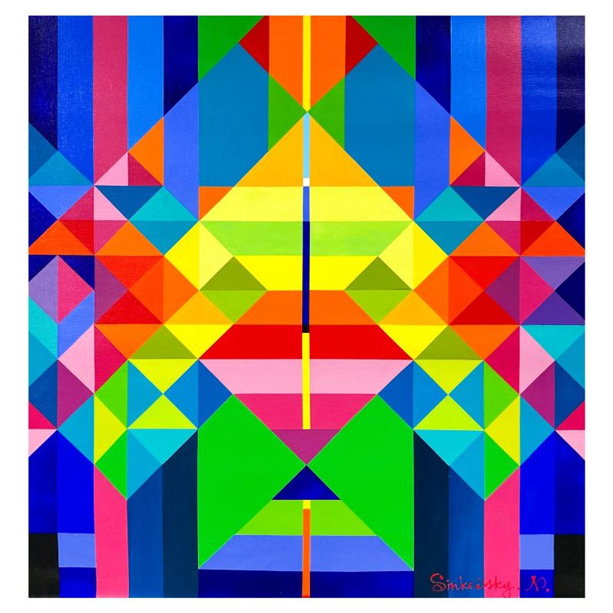 Natalia Sinkovsky, Original Acrylic Painting on Canvas, Hand Signed with Letter of Authenticity