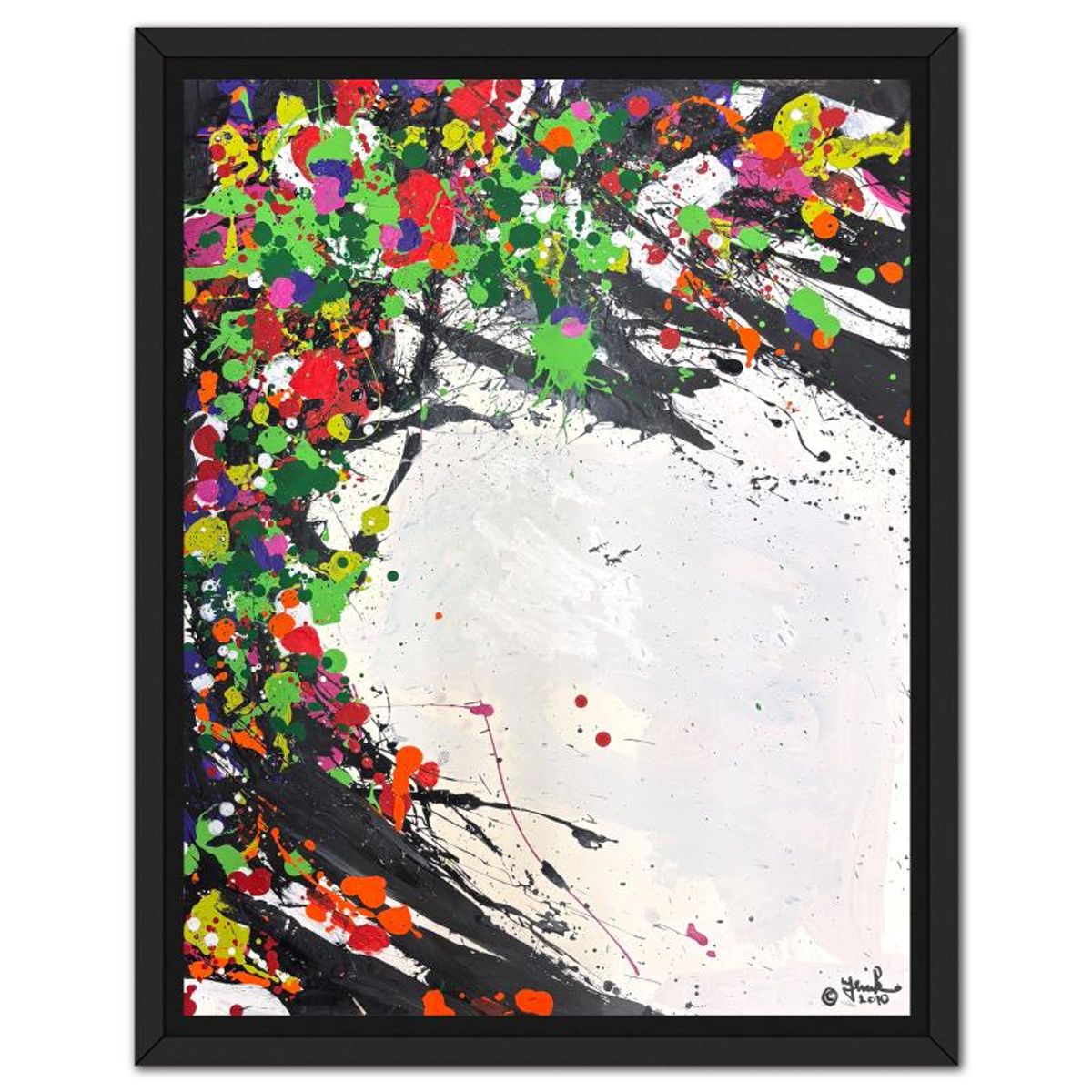 Jenik Cook, Framed Hand Signed Original Painting with Letter of Authenticity.