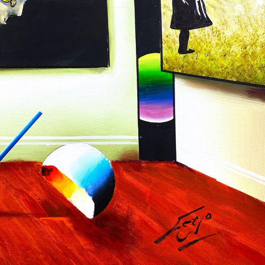 Ferjo, Original Oil Painting on Canvas, Hand Signed with Letter of Authenticity
