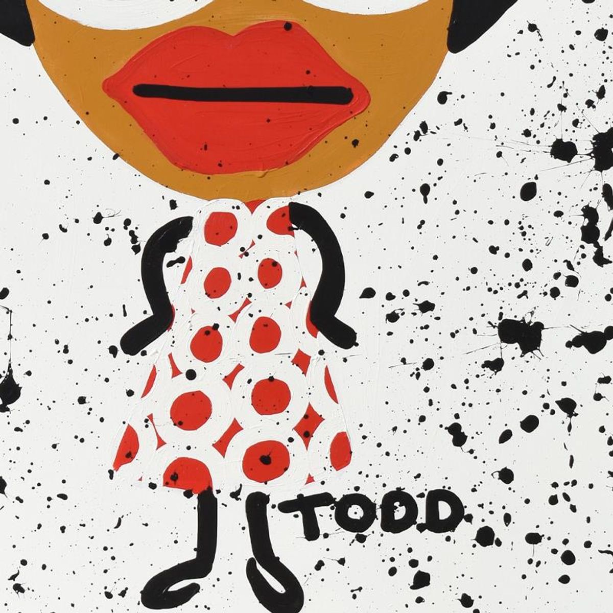 Todd Goldman, "Disco Queen" Original Acrylic Painting on Gallery Wrapped Canvas (48" x 60"), Hand Signed with Letter of Authenticity.