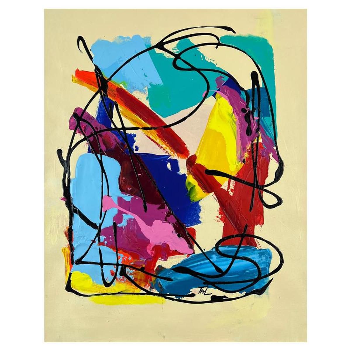 Inbar Tal, Hand Signed Original Painting on Canvas with letter of Authenticity.