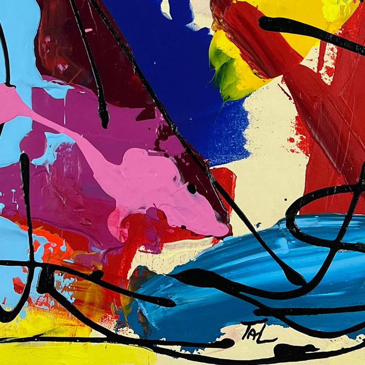 Inbar Tal, Hand Signed Original Painting on Canvas with letter of Authenticity.