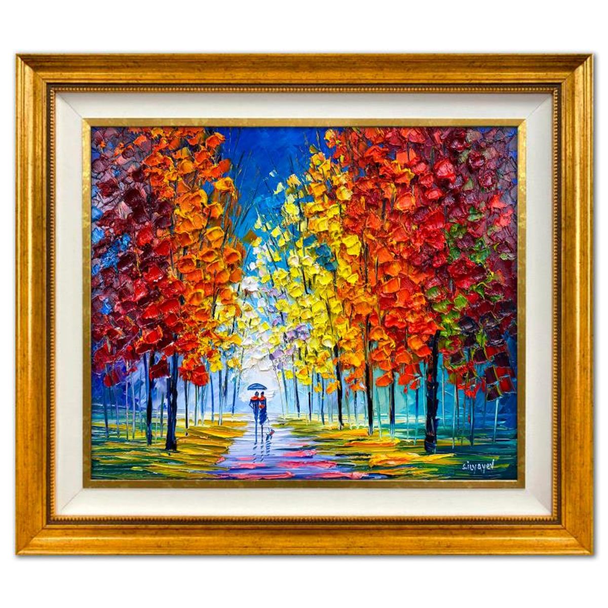 Slava Ilyayev, Framed Original Oil Painting on Canvas, Hand Signed with Letter of Authenticity.