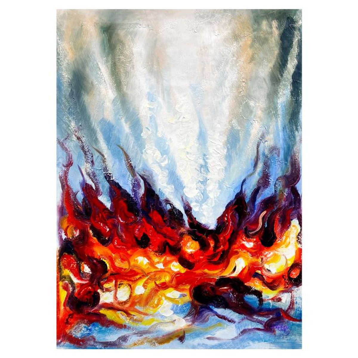 Mani, Original Acrylic Painting on Canvas, Hand Signed with Letter of Authenticity.