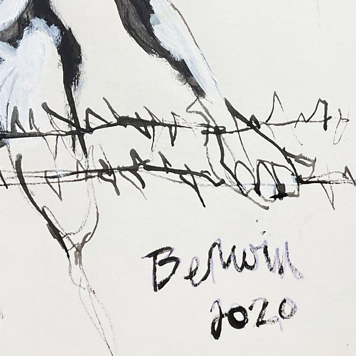 Milton Berwin (1925-2023), Original Painting (30" x 22.5"), Hand Signed with Letter of Authenticity.